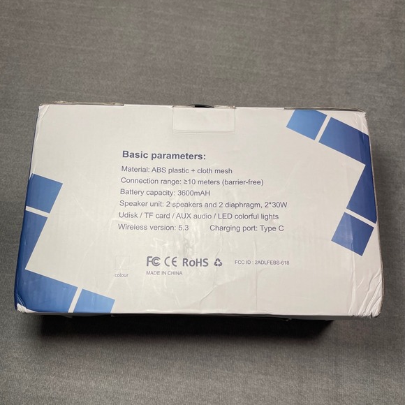 Lewinner EBS-618 Wireless Speaker Bluetooth Portable Waterproof Outdoor Recharge - Picture 2 of 5